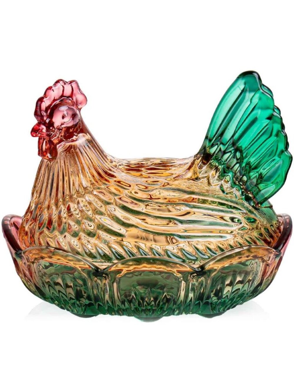 Colorful Hen-Shaped Candy Dish | Fun Snack Bowl & Egg Tray for Tabletop Decor